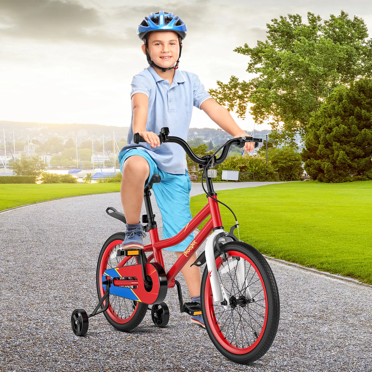 18 Kid's Bike with Training Wheels & Basket B1744