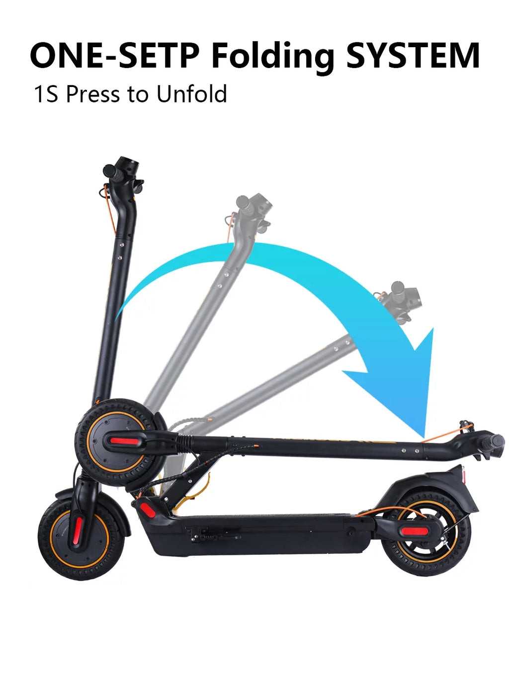 500W Motor 10 Honeycomb Tires Foldable Electric Scooter J868650