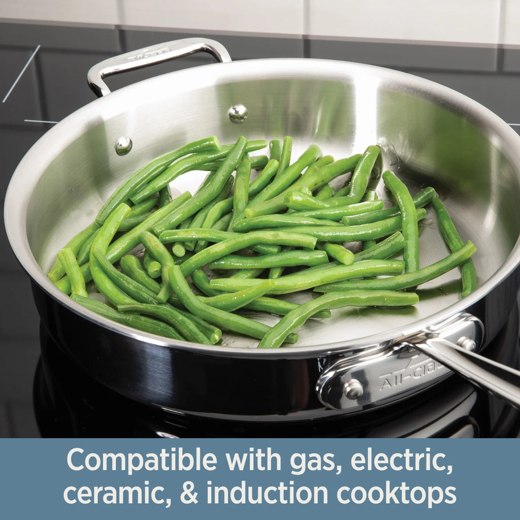 Stainless 3-ply Bonded 4 quart Saute Pan with lid I287390