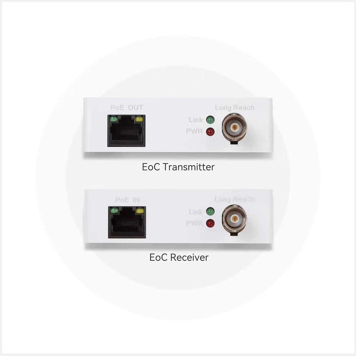 POE Over Coax EOC Converter IP Over Coax Max 3000ft Q93183