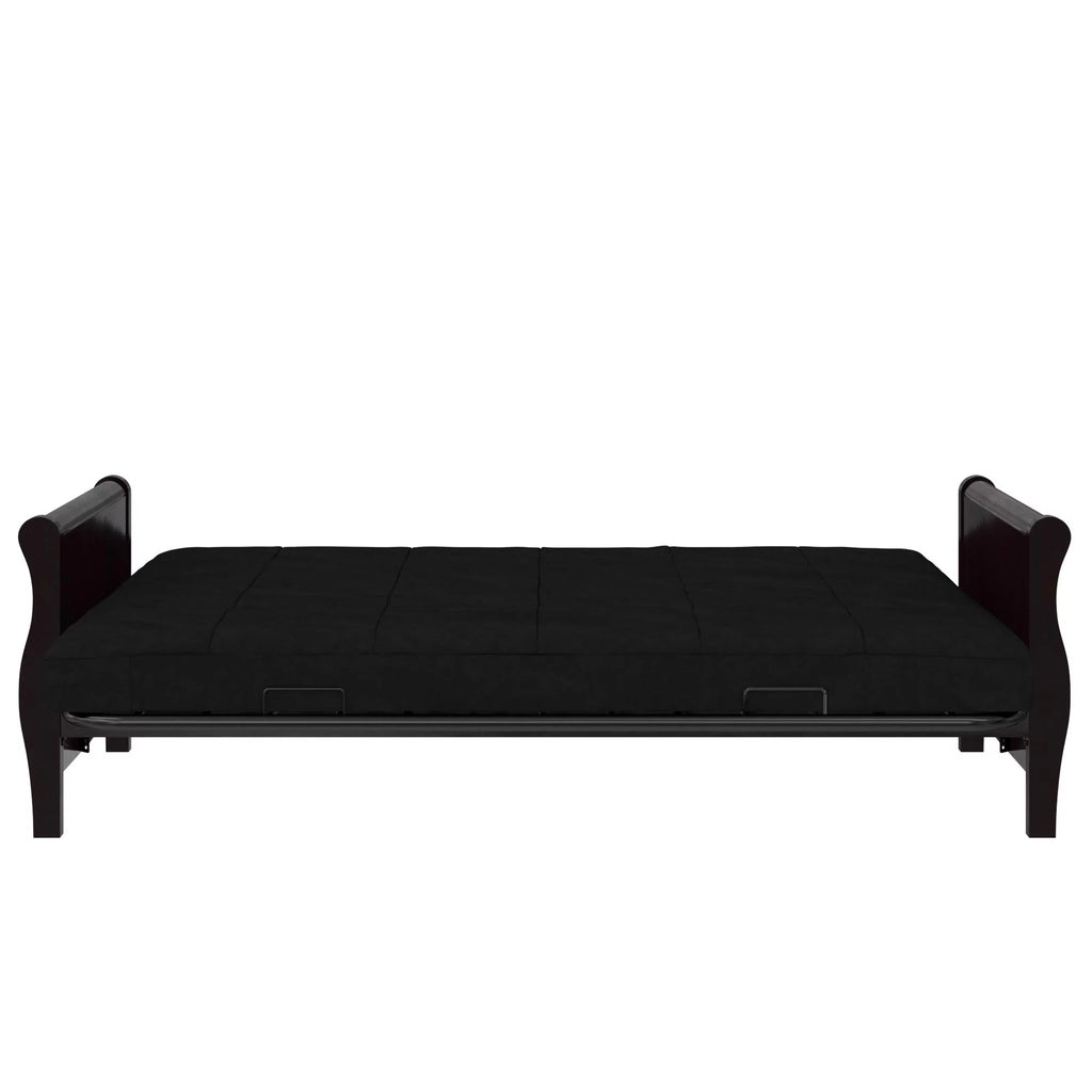 Black Full Size Quilted Microfiber Futon Mattress I951