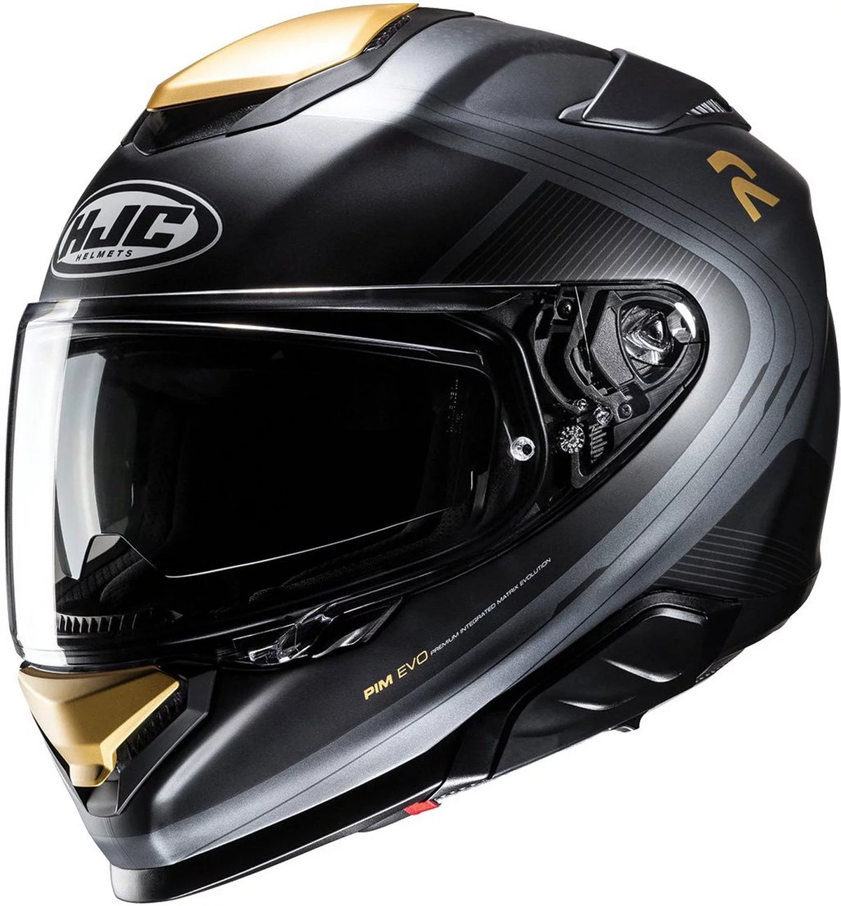 Motorcycle Helmet Gray/Gold MD S6811