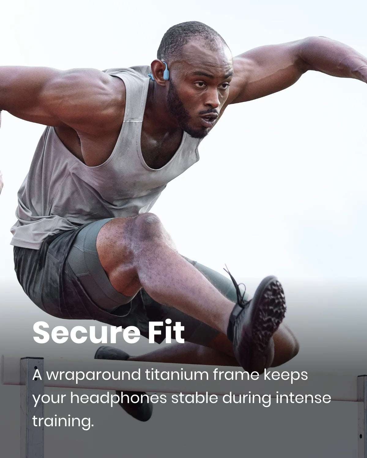 Black Bone Conduction Open Ear Bluetooth Headphones U90304