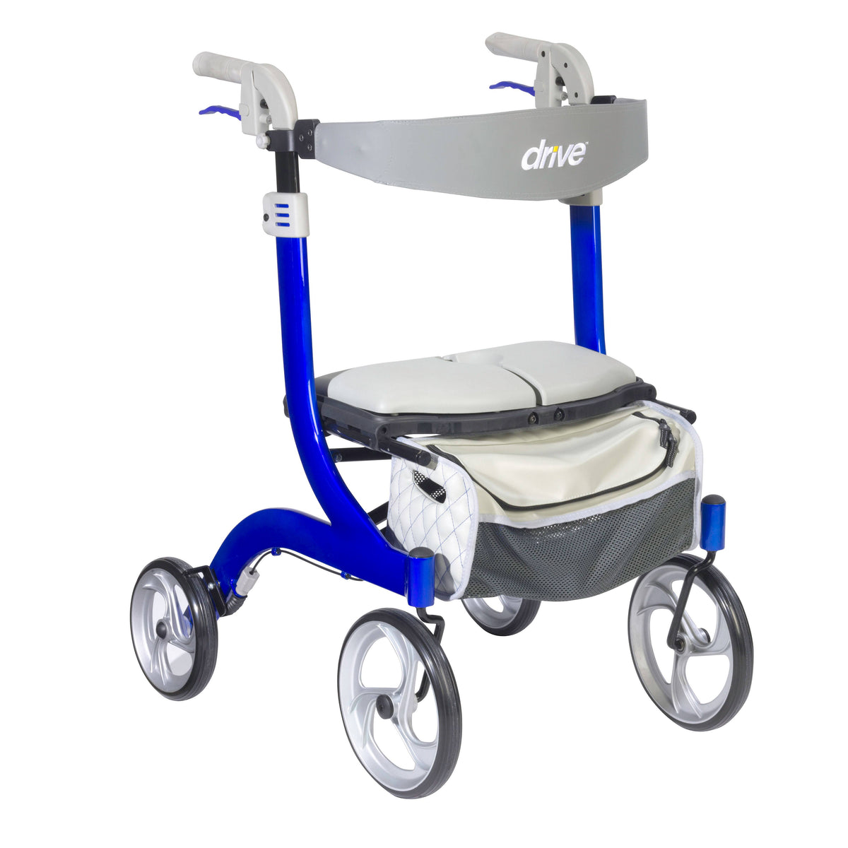 Blue Euro Style Rollator Rolling Walker F114