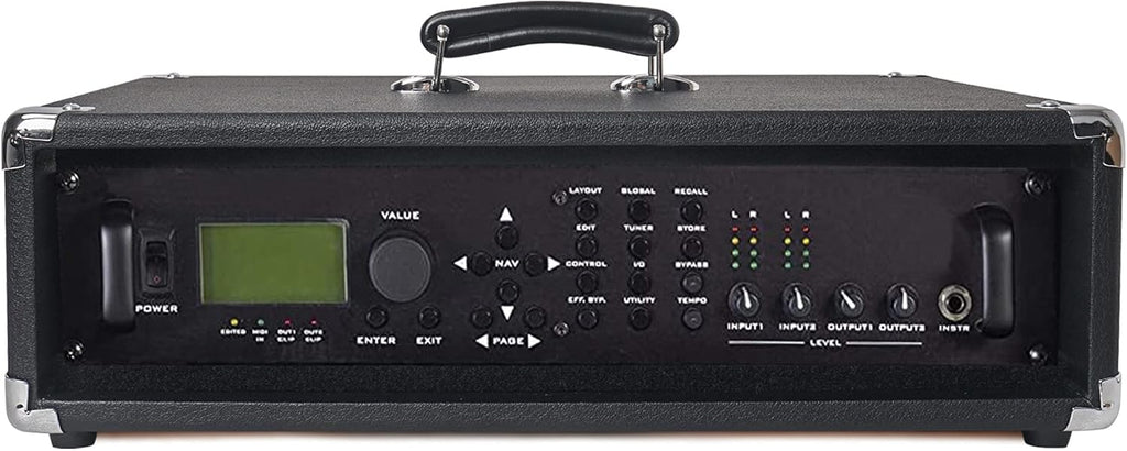 2U Amp Rack Case with Dust Cover and Kickstand I678128