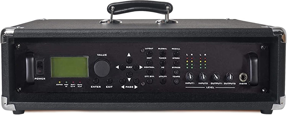 2U Amp Rack Case with Dust Cover and Kickstand I678128