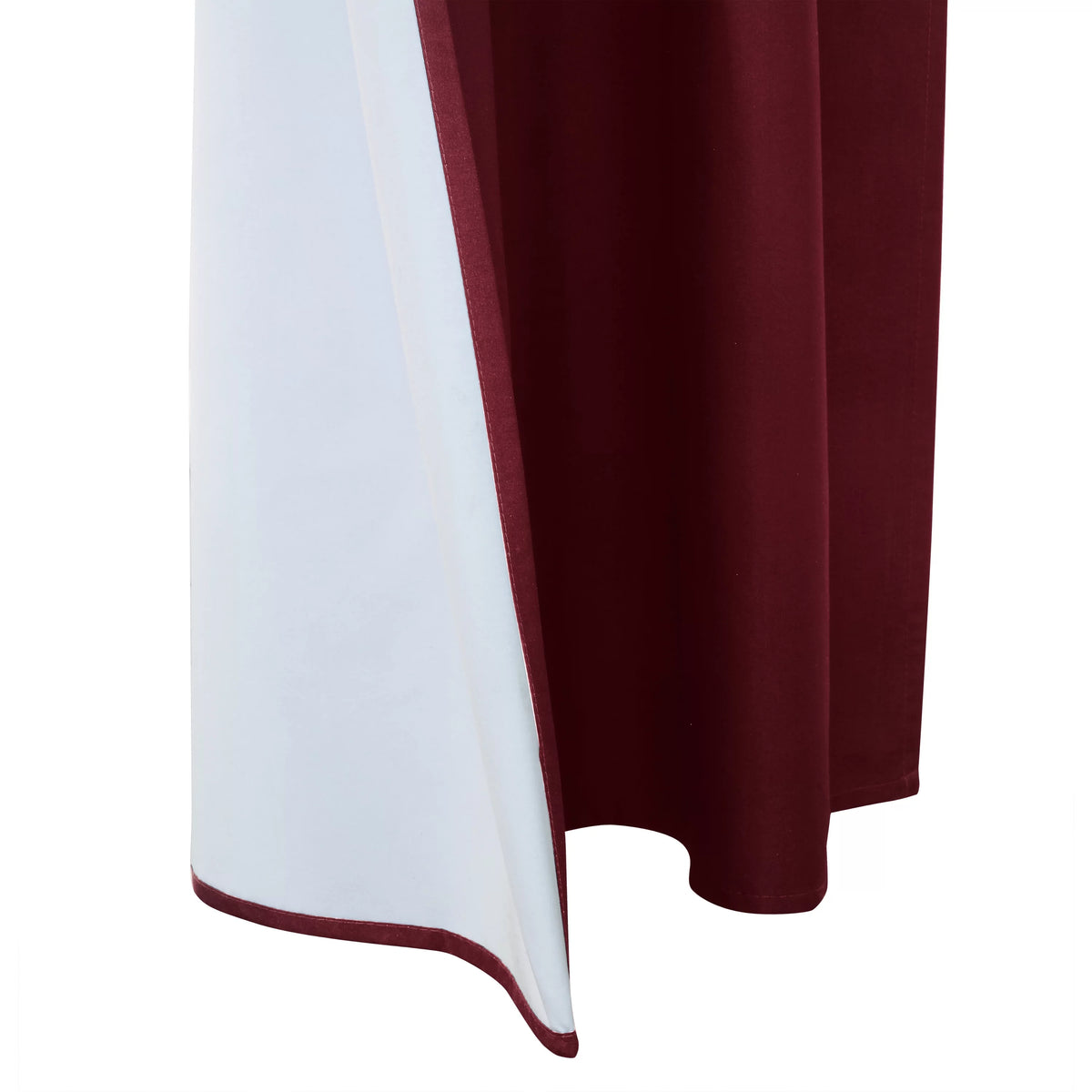 Burgundy 80" x 63" Window Dressing Set U7809