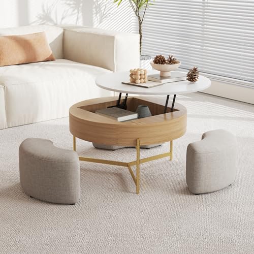 3 in 1 Lift Top Nesting Coffee Table with Storage N163