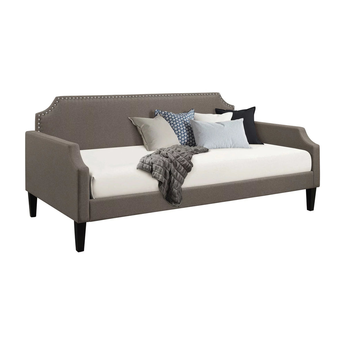 Gray Fabric Upholstered Daybed R21436