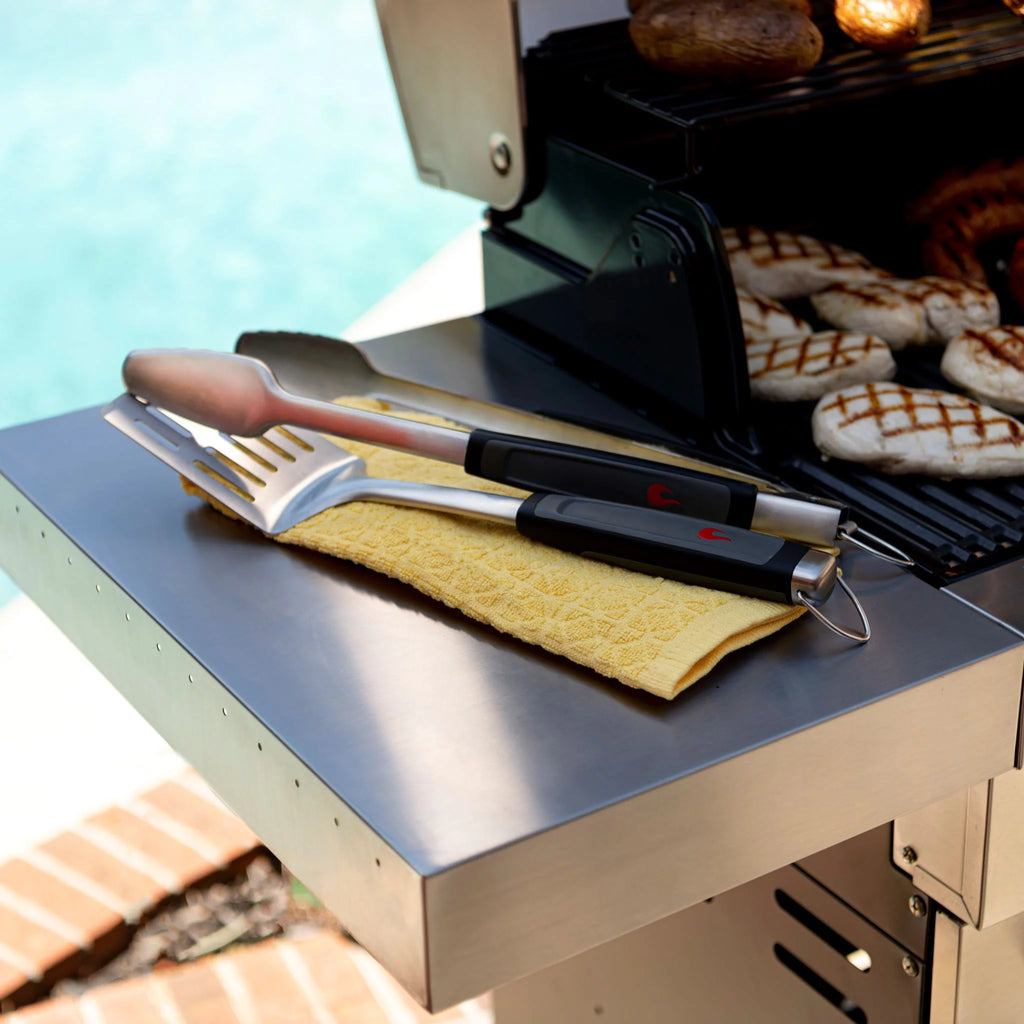2-Piece Stainless Steel Grilling Tool Set O362214