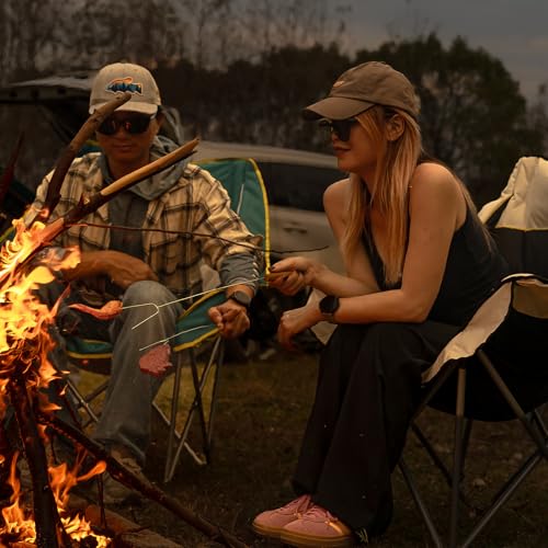 Oversized Heavy Duty Folding Camping Chair with Cup Holders and Carry Bag D54301