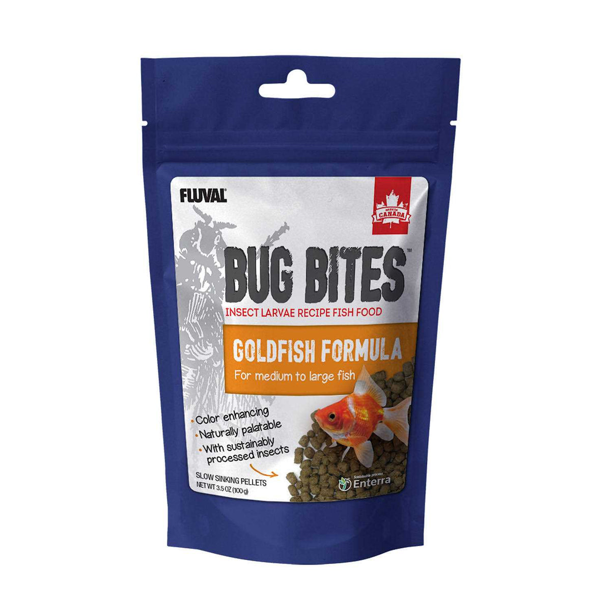 Bug Bites Goldfish Formula Pellets for Medium-Large Fish A415