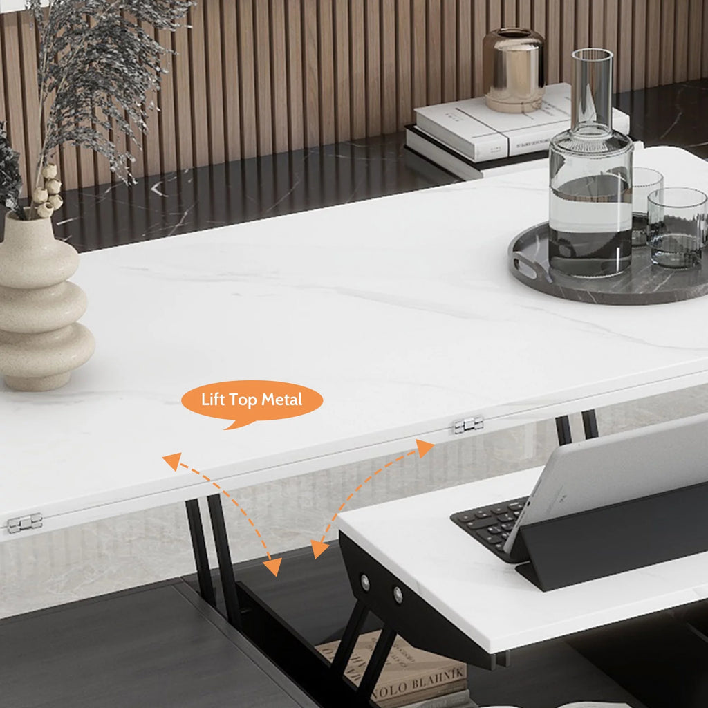 Double Lift Top Coffee Table with 4 Drawers U215274