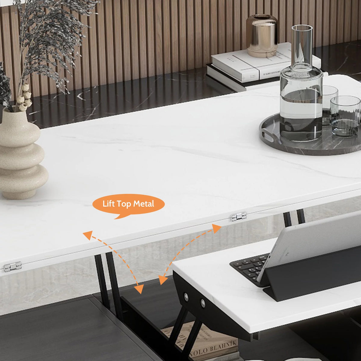 Double Lift Top Coffee Table with 4 Drawers U215274