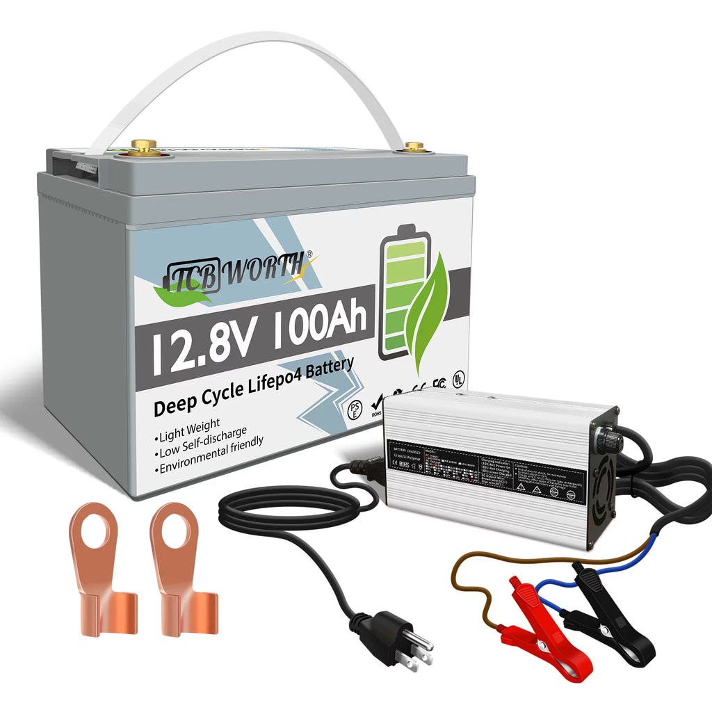 12V 100Ah LiFePO4 Lithium Battery with 100A BMS N884