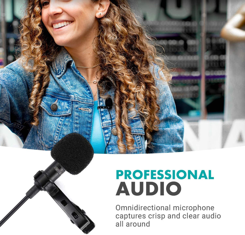 48-Channel UHF Wireless Lavalier Microphone System with 2-Ch Mixer, 2 Receivers, 4 Transmitters, and 4 Lapel Microphones Z20496