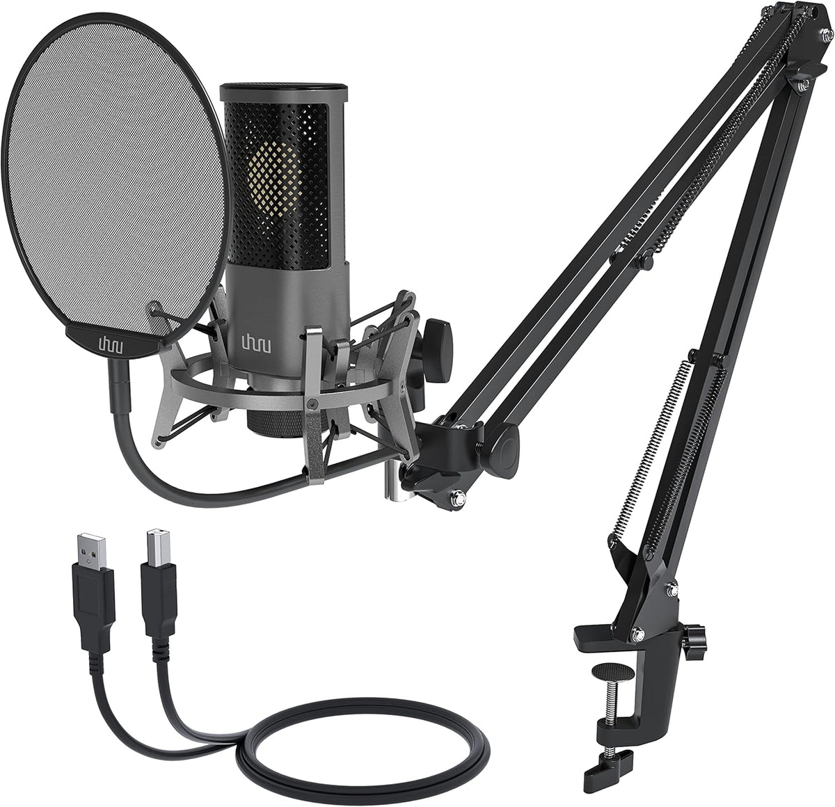 USB Podcast Condenser Microphone Kit Pack of 2 M943358