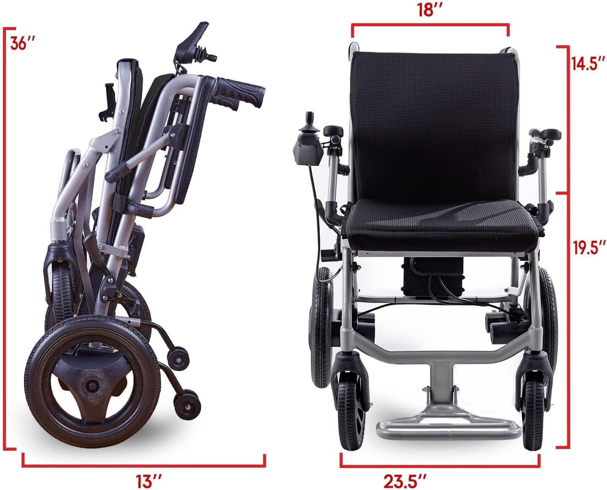 Heavy Duty Lightweight Foldable Dual Motor Electric Wheelchair L3796