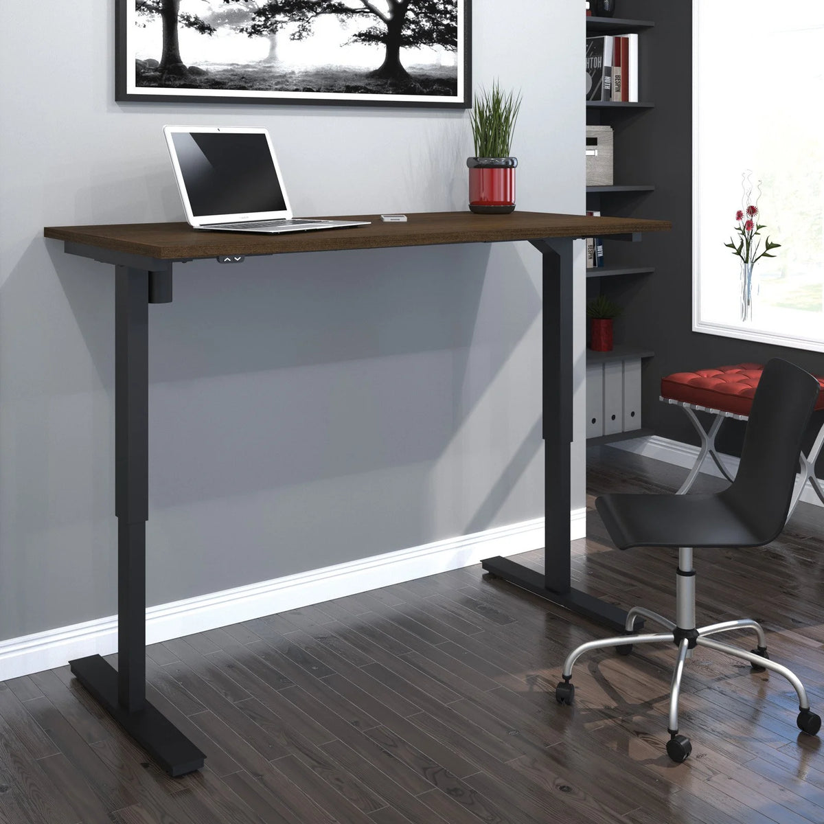 30" x 60" White Adjustable Standing Desk H58901