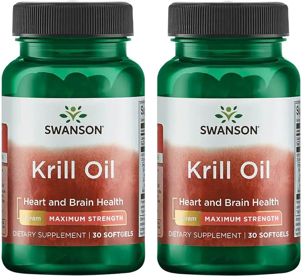 Krill Oil 1 g 30 Softgels 2 Pack X661