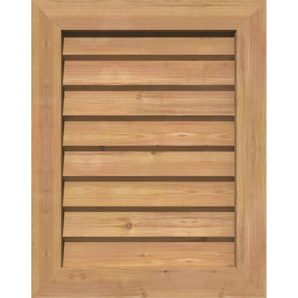 Unfinished Non-Functional Vertical Gable Vent O41109