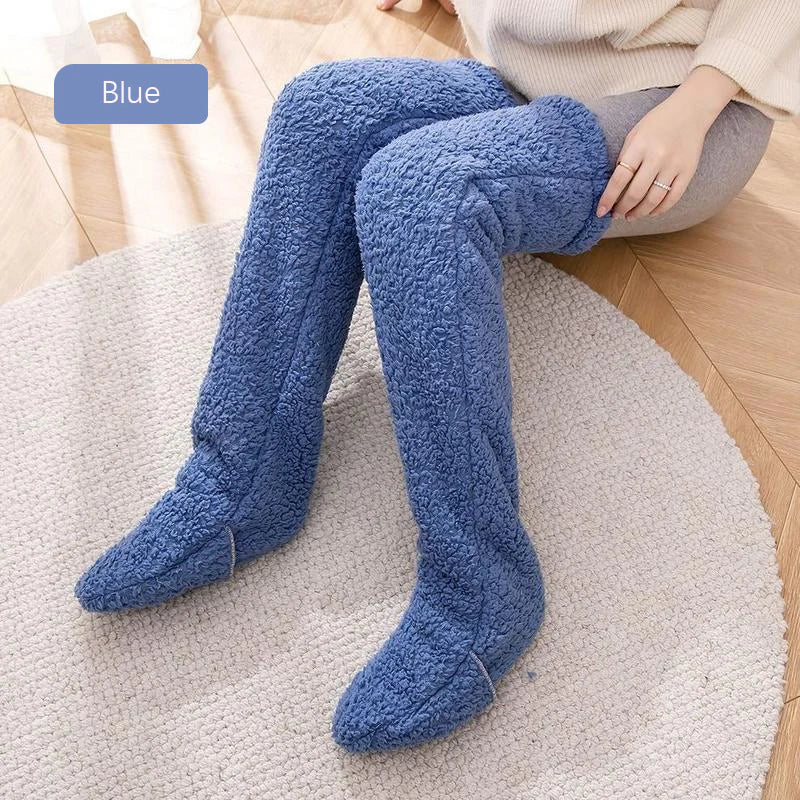 High Fuzzy Long Socks U7853