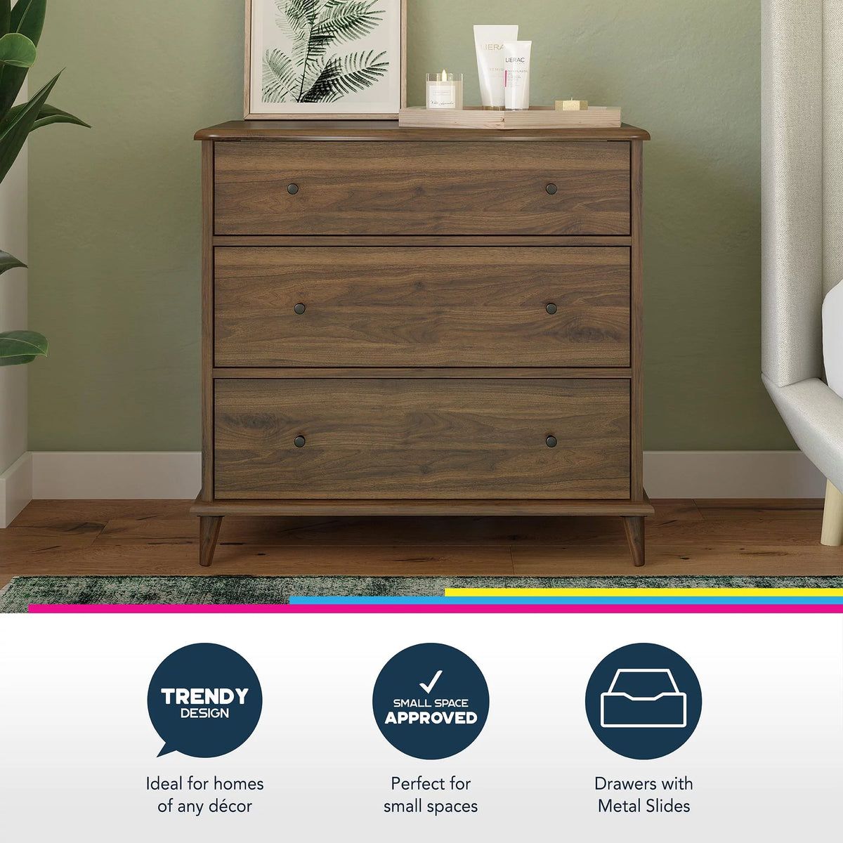 3 Drawer Dresser N502425