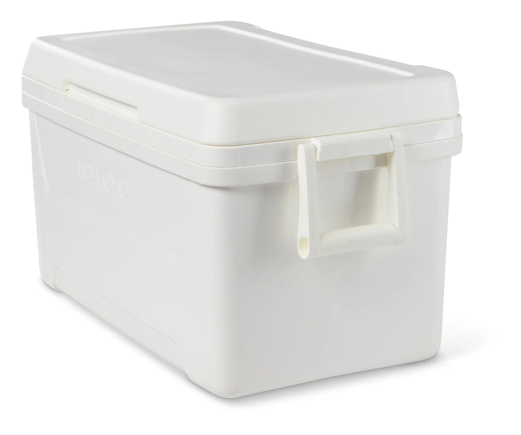 White 48 QT Hard Sided Ice Chest Cooler G13842