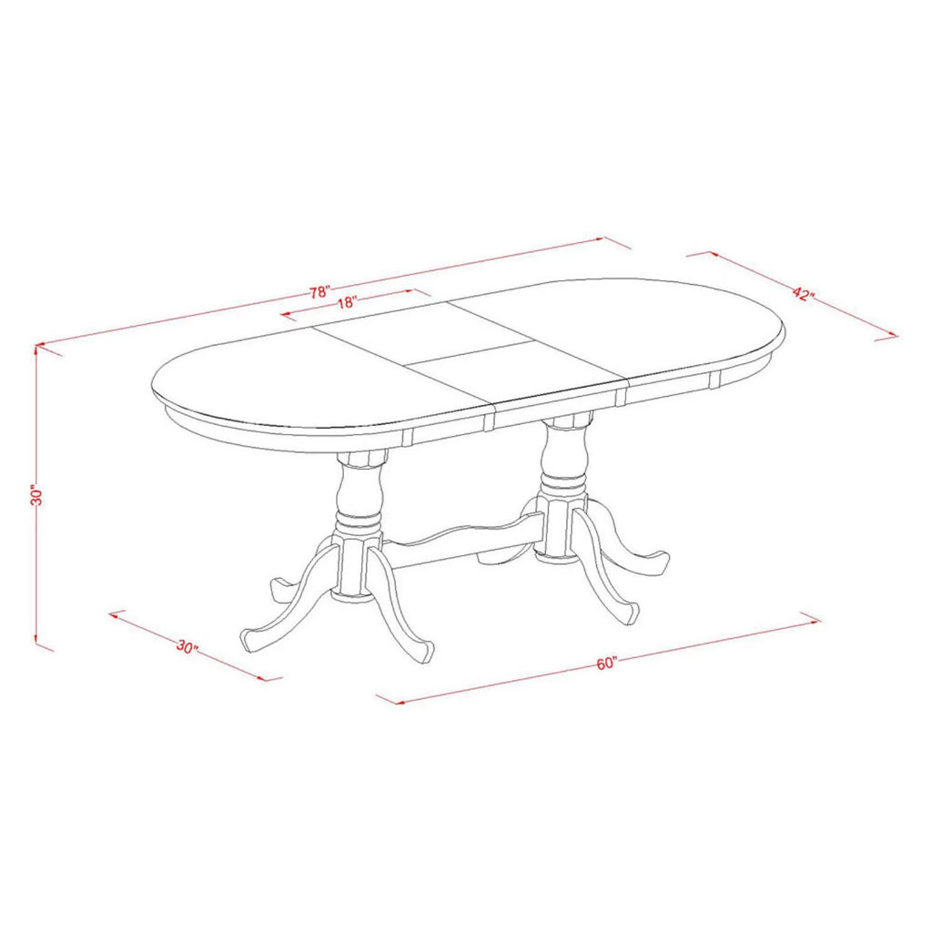 Black Cherry 9 Piece Oval Wood Dining Room Set X7394