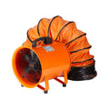 Orange 12 in. Heavy Duty Blower Fan with Duct Hose O574767