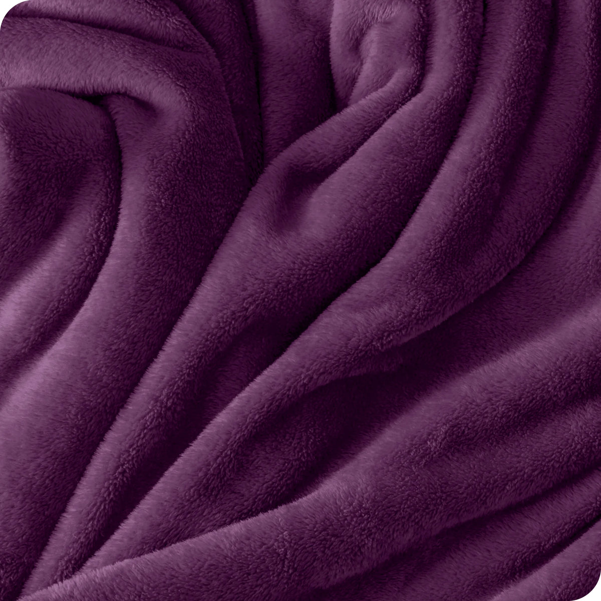 Microplush Fleece Blanket Full/Queen Plum A33961