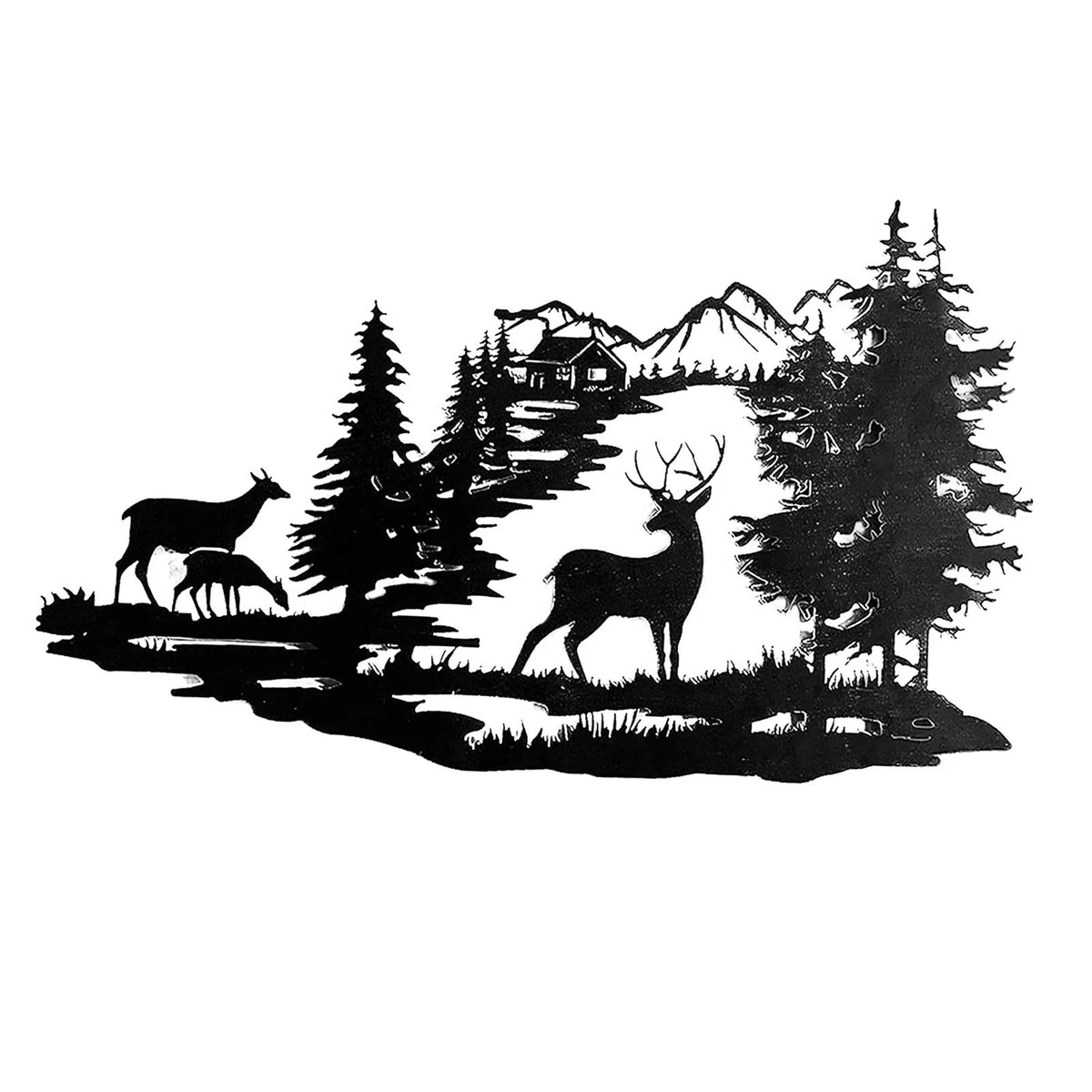 Metal Wall Art Decor Deer Art Z1054