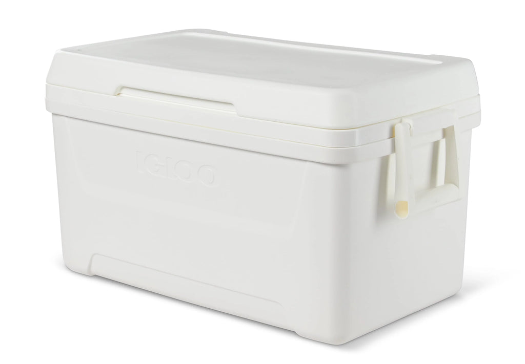 White 48 QT Hard Sided Ice Chest Cooler G13842
