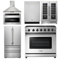 36 Propane Gas Range, Range Hood, Microwave, Refrigerator, Dishwasher, Wine Cooler O563