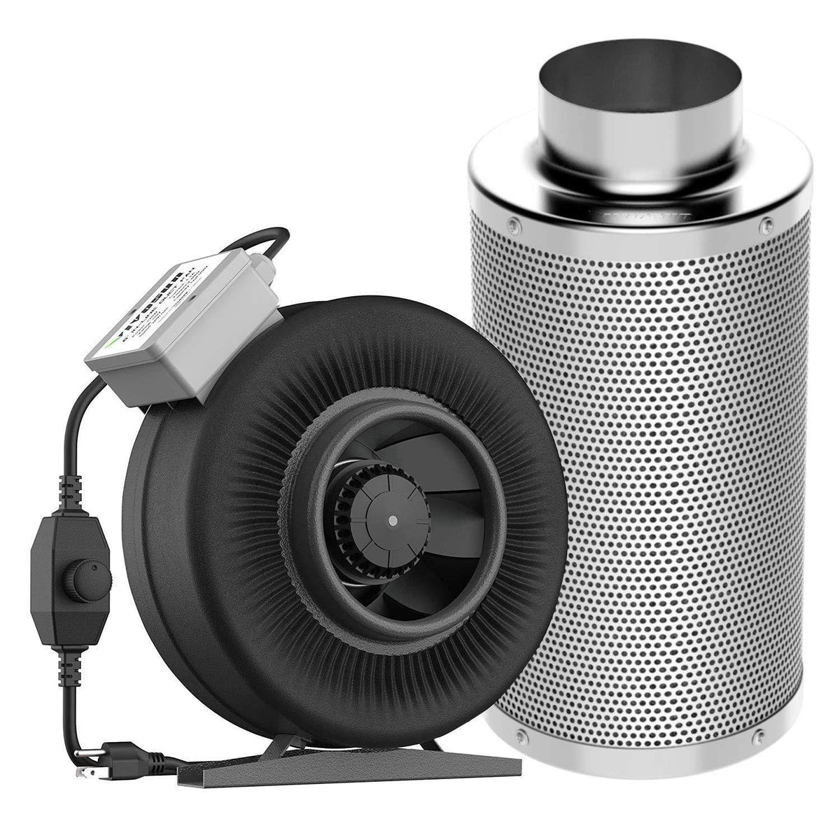 6 inch 440 CFM Inline Duct Fan with Carbon Filter X427230