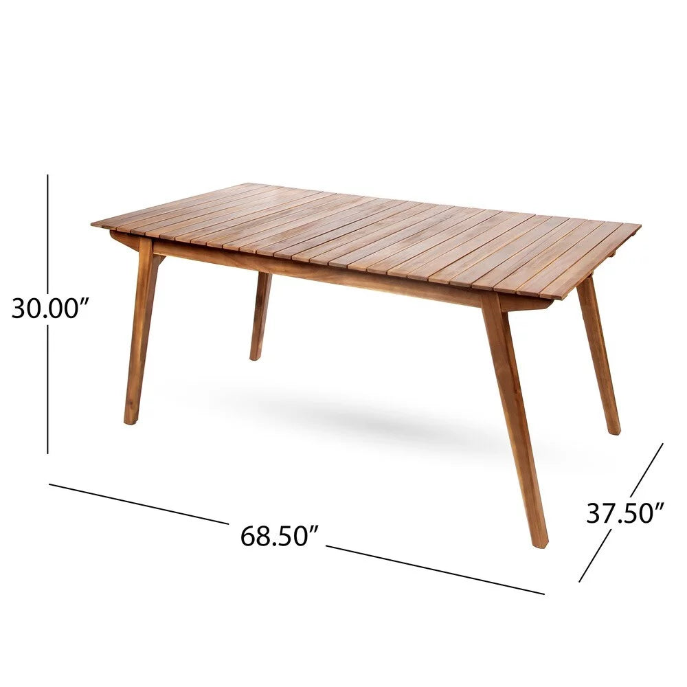Brown Wood Dining Table E146