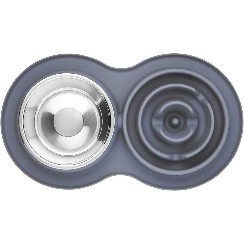 Silicone Slow Feeder Mat with Stainless Steel Bowl S920