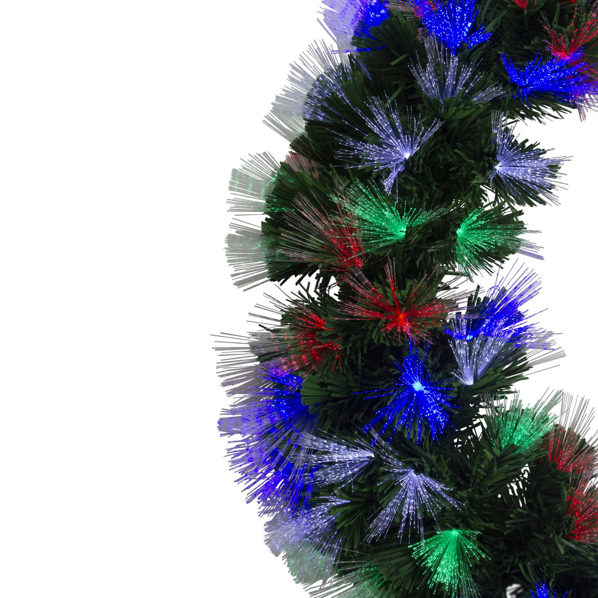 Fiber Optic Artificial Pine Christmas Wreath U543