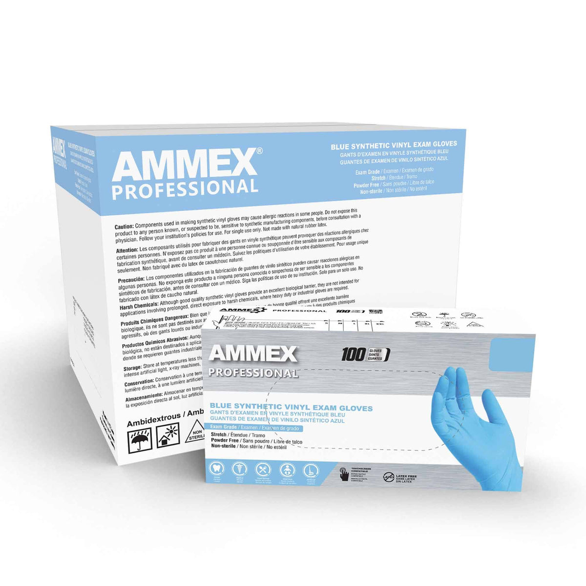 Blue X-Large Vinyl Gloves 1000/Case R789