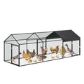 Large Metal Chicken Coop with Cover U173655
