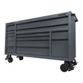 72 in. x 22 in. Triple-Bank Roll Cab, Slate Gray I647272