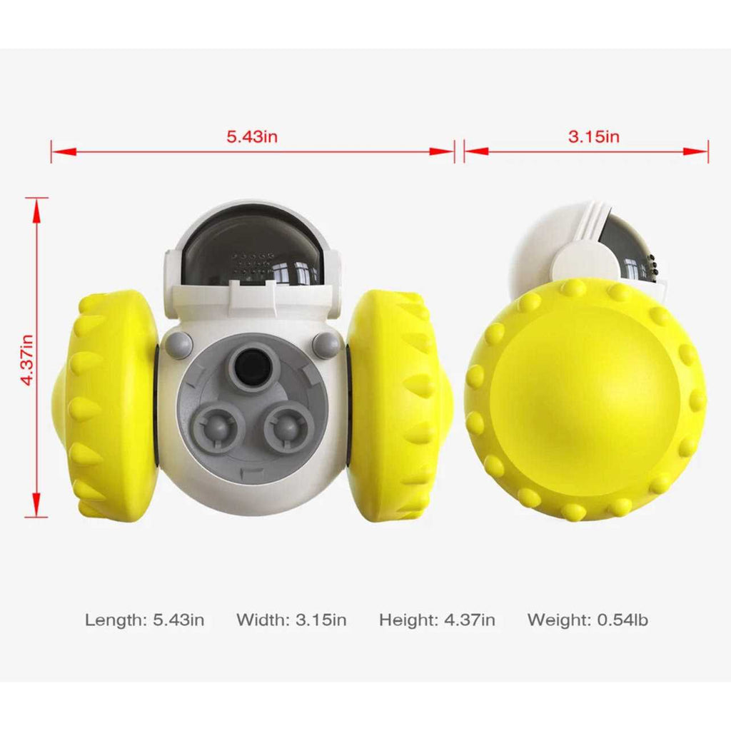 Robot Shaped Treat Dispenser Push Toy R9682