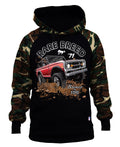 Black Camo Raglan Hoodie Q133