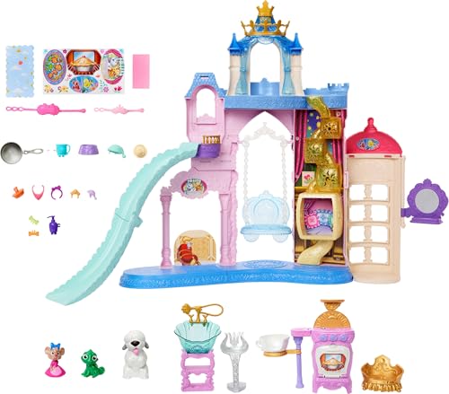Disney Princess Pet Castle Playset with 7 Play Areas W479467