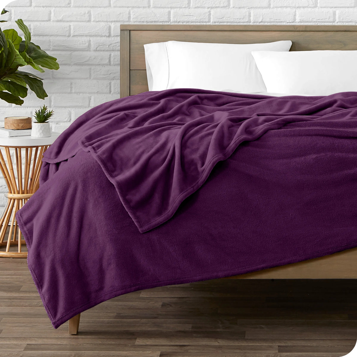 Microplush Fleece Blanket Full/Queen Plum A33961