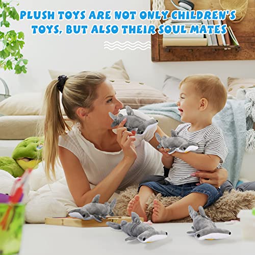 12 Pieces Shark Plush Stuffed Ocean Animals K639
