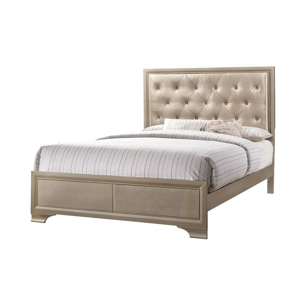 Metallic Champagne Bedroom Set W7135