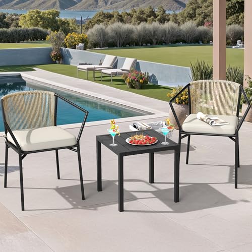 4 Pieces Outdoor Wicker Sectional Sofa Set with Cushions and Side Table L20479
