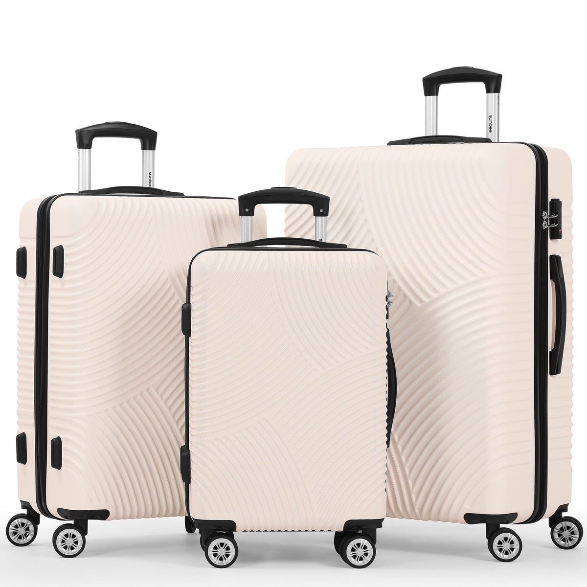 3 Piece Hardside Luggage Set with TSA Lock Spinner Wheels C6127