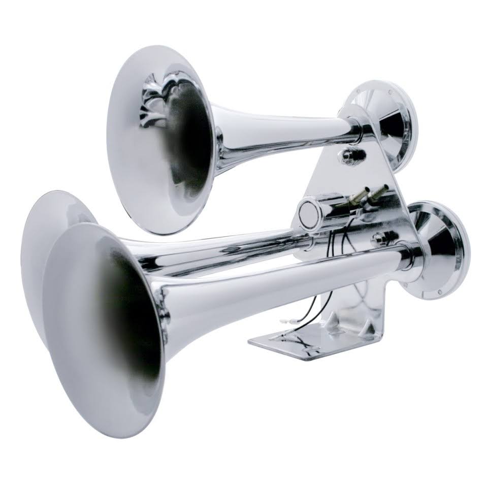 Chrome 3 Trumpet Train Horn I183